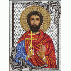 Набор для вышивания Святой Евгений, 19x26, Вышиваем бисером