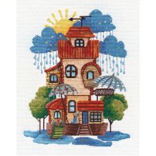 Набор для вышивания крестом Магазин дождя, 19x24, Овен
