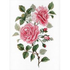 Набор для вышивания крестом Садовые розы, 35x25, МП-Студия