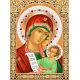 Мозаика стразами Икона Богородица Утоли Мои Печали, 30x40, полная выкладка, Алмазная живопись