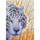 Алмазная мозаика Снежный тигр, 27x19, полная выкладка, Brilliart (МП-Студия)