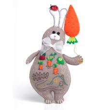 Набор для шитья Морковный заяц, 21см, Перловка