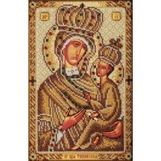 Набор для вышивания бисером Тихвинская Богородица, 17x26, Кроше