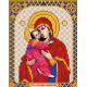 Ткань для вышивания бисером Пресвятая Богородица Владимирская, 14x17, Благовест