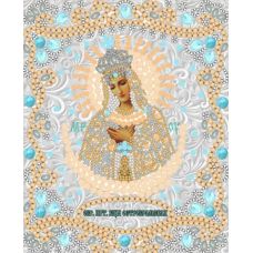 Ткань для вышивания бисером Богородица Остробрамская, 15x18, Конек