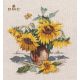 Набор для вышивания крестом Солнечные цветы, 27x30, Овен