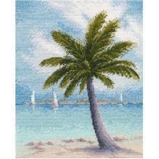 Набор для вышивания крестом Тропическое море, 18x22, Овен