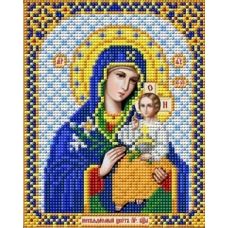 Ткань для вышивания бисером Пресвятая Богородица Неувядаемый цвет, 14x17, Благовест