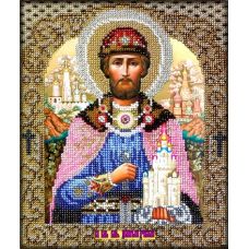 Набор для вышивания Святой Дмитрий, 19x22, Вышиваем бисером