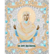 Ткань для вышивания бисером Богородица Покрова, 15x18, Конек