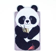 Набор для шитья и вышивания Чехол для телефона Милая панда, 10x18, Матренин Посад