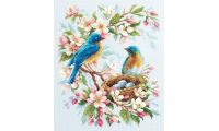 Набор для вышивания крестом Весенняя песня, 21x27, Чудесная игла