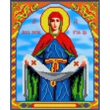 Ткань для вышивания бисером Покров Пресвятой Богородицы, 19,5x24, Каролинка