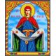 Ткань для вышивания бисером Покров Пресвятой Богородицы, 19,5x24, Каролинка