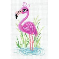 Рисунок на канве Мечтательный фламинго, 30x21 (22x14), МП-Студия, СК-005