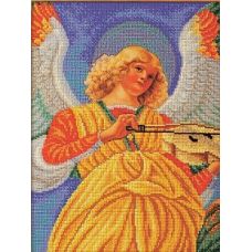 Набор для вышивания бисером Музицирующий ангел. Секондо, 26x35, Кроше