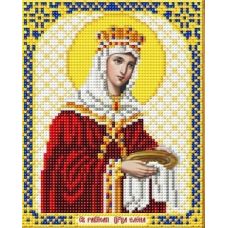 Ткань для вышивания бисером Святая Равноапостольная Царица Елена, 14x17, Благовест