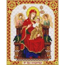 Ткань для вышивания бисером Пресвятая Богородица Всецарица, 14x17, Благовест
