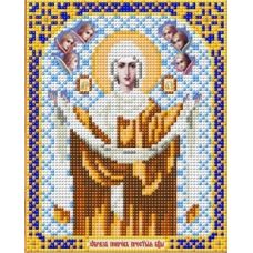 Ткань для вышивания бисером Покров Пресвятой богородицы, 14x17, Благовест