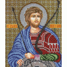Набор для вышивания Святой Никита Воин, 19x22, Вышиваем бисером