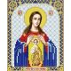 Ткань для вышивания бисером Пресвятая Богородица Помощница в родах, 14x17, Благовест