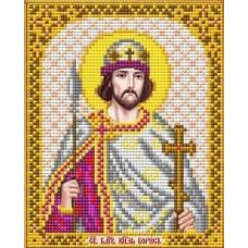 Ткань для вышивания бисером Святой Благоверный Князь Борис, 14x17, Благовест