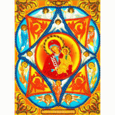 Набор для вышивания Богородица Неопалимая купина, 19,5x26, Вышиваем бисером