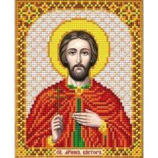Ткань для вышивания бисером Святой Мученик Виктор, 14x17, Благовест