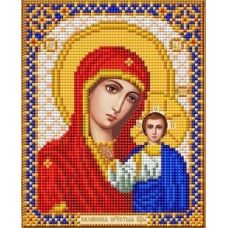 Ткань для вышивания бисером Пресвятая Богородица Казанская, 14x17, Благовест