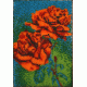 Набор для вышивания Красные розы, 12x19, Вышиваем бисером