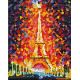 Алмазная мозаика Париж - огни Эйфелевой башни, 20x25, полная выкладка, Белоснежка