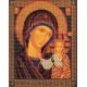 Набор для вышивания бисером Казанская Богородица, 19x23, Кроше