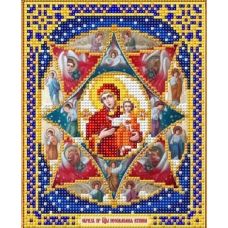Ткань для вышивания бисером Пресвятая Богородица Неопалимая Купина, 14x17, Благовест