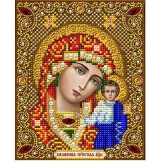 Ткань для вышивания бисером Пресвятая Богородица Казанская, 14x17, Благовест