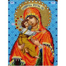 Набор для вышивания Владимирская Богородица, 19x25, Вышиваем бисером