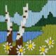 Набор для вышивания крестом Лесное озеро, 6x6, Риолис, Сотвори сама