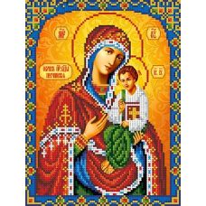 Ткань для вышивания бисером Богородица Песчанская, 18,6x24,2, Каролинка