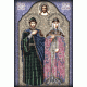 Набор для вышивания Святые Петр и Феврония, 20x28, Вышиваем бисером