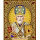 Ткань для вышивания бисером Святой Николай, 14x17, Благовест