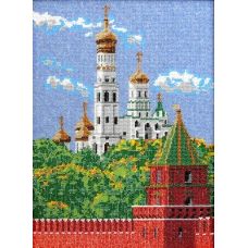 Набор для вышивания Московский Кремль, 26x35, Вышиваем бисером
