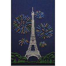 Набор для вышивания бисером Париж, 30x20, МП-Студия