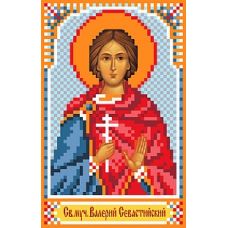 Рисунок на шелке Святой Валерий, 22x25 (9x14), Матренин посад
