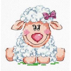 Набор для вышивания Малышка овечка, 10х10, Чудесная игла