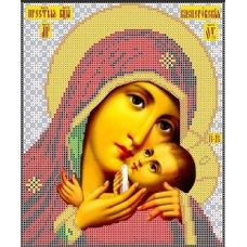 Ткань для вышивания бисером Богородица Касперовская, 19x22,5, Каролинка