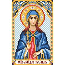Рисунок на шелке Святая Юлия, 22x25 (9x14), Матренин посад