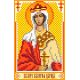 Рисунок на шелке Святая Валерия, 22x25 (9x14), Матренин посад