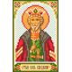 Рисунок на шелке Святой Князь Владимир, 22x25 (9x14), Матренин посад