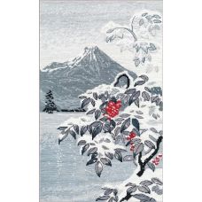 Набор для вышивания крестом Зимний пейзаж с рябиной, 20x33, Овен