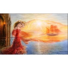 Мозаика стразами Мечта, 60x40, полная выкладка, Алмазная живопись