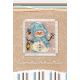 Набор для вышивания крестом Снеговик: открытка, 5,7x5,7, Алиса